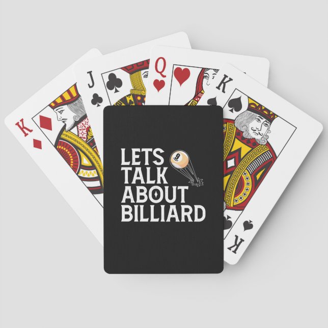Baraja De Cartas Reproductor de Billiards | Hablemos De Billiard (Reverso)