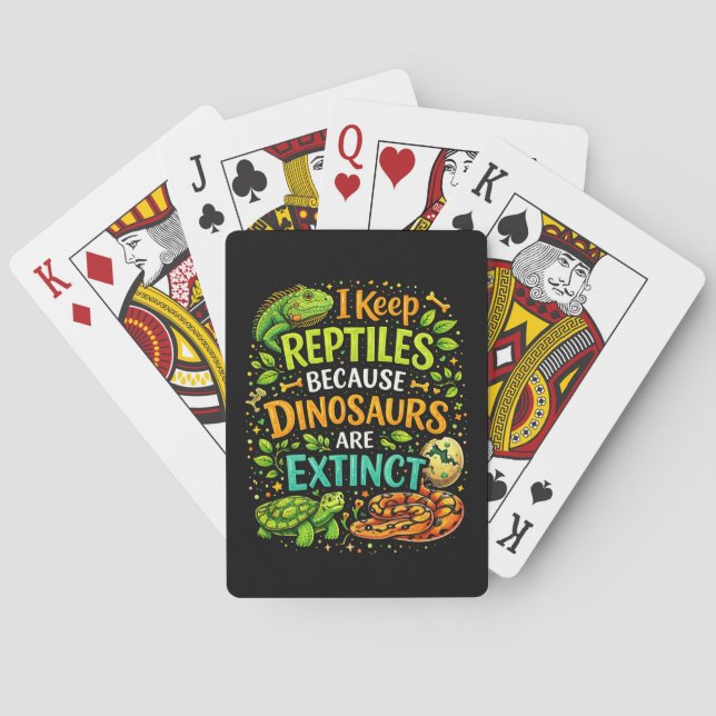 Baraja De Cartas Reptiles Rule (Reverso)