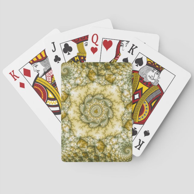 Baraja De Cartas Reptiliano - Arte fractal (Reverso)