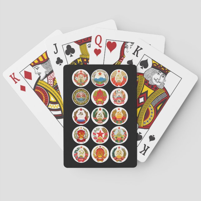 Baraja De Cartas Repúblicas de la Unión Soviética (Reverso)