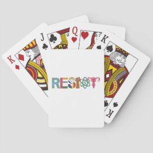 Baraja De Cartas Resistir a la resistencia de los camisas contra la