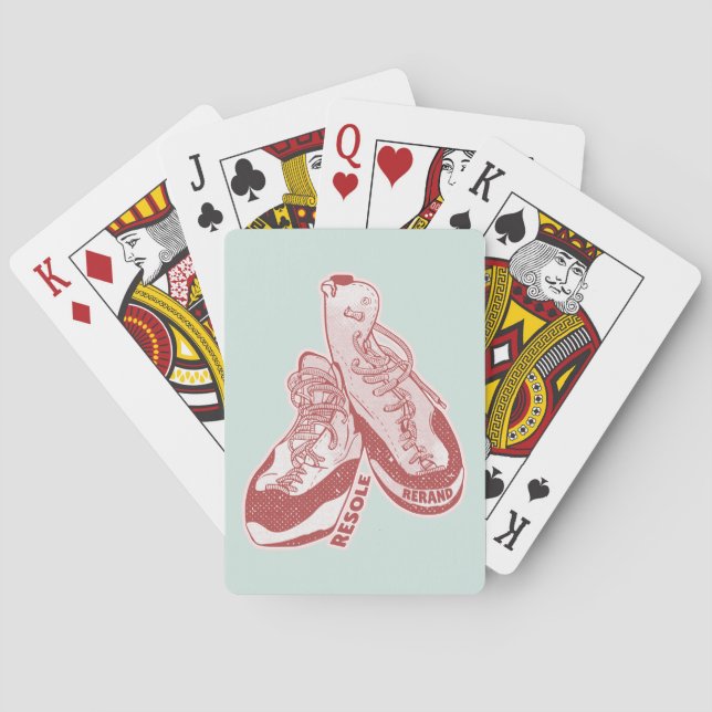 Baraja De Cartas Resole de zapatos de escalada de roca (Reverso)