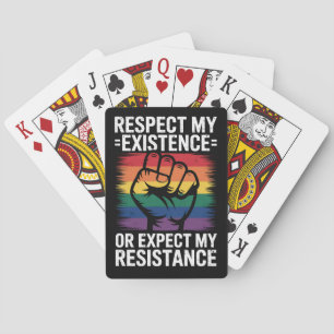 Baraja De Cartas Respetar Mi Existencia O Esperar Mi Resistencia LG