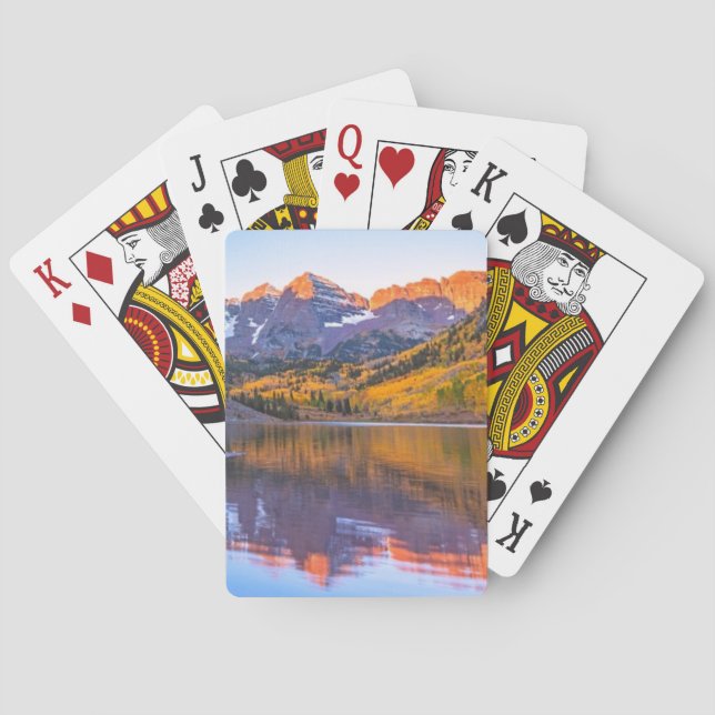 Baraja De Cartas Resplandor marrón de Belces Alpen (Reverso)
