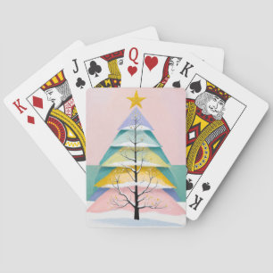 Baraja De Cartas Resplandor Pastel de Invierno