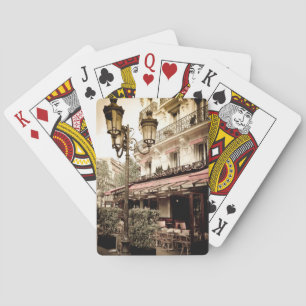 Baraja De Cartas Restaurante en la calle, París, Francia