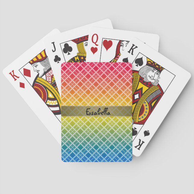 Baraja De Cartas Resumen, arcoiris, arcoiris, arcoiris (Reverso)