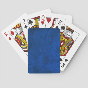 Baraja De Cartas resumen de cuero azul
