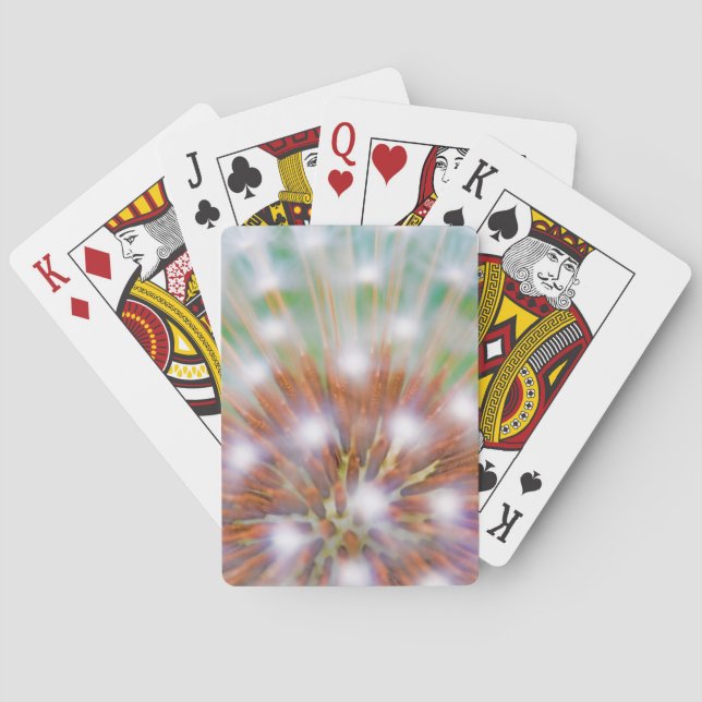 Baraja De Cartas Resumen de la cabeza de la semilla de diente de le (Reverso)