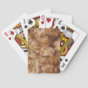 Baraja De Cartas Resumen de la Piel Marrón
