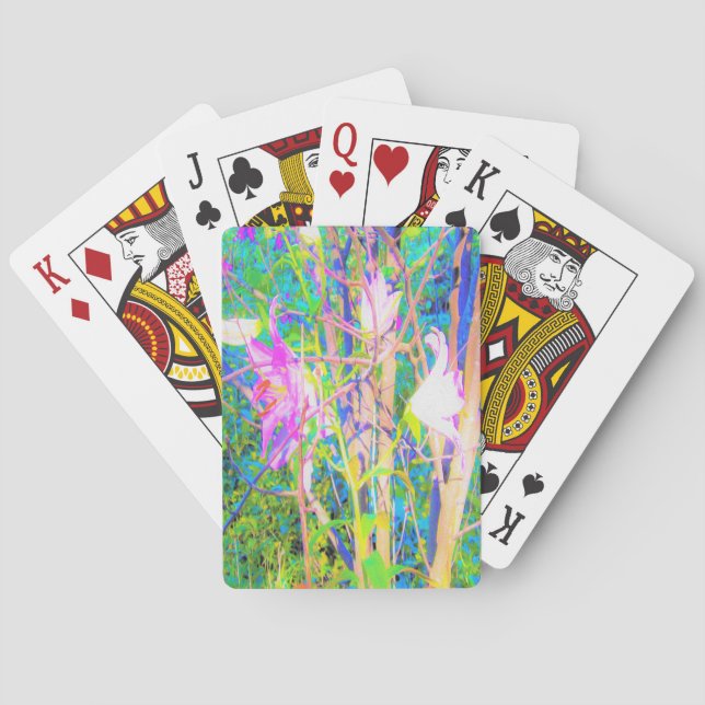 Baraja De Cartas Resumen de lirios orientales en My Rubio Garden (Reverso)