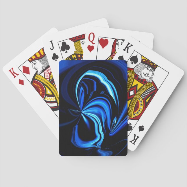 Baraja De Cartas Resumen de mariposa azul (Reverso)