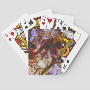 Baraja De Cartas Resumen de mármol de cristal de cuarzo de fuego