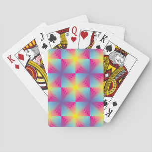 Baraja De Cartas Resumen de mosaico vectorial cuadrado