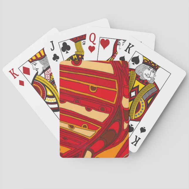 Baraja De Cartas Resumen de paneles Naranjas (Reverso)