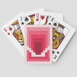 Baraja De Cartas Resumen de Rectángulo en rojo