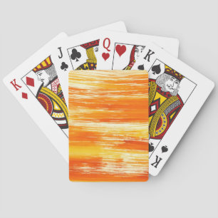 Baraja De Cartas Resumen del fondo amarillo de la acuarela
