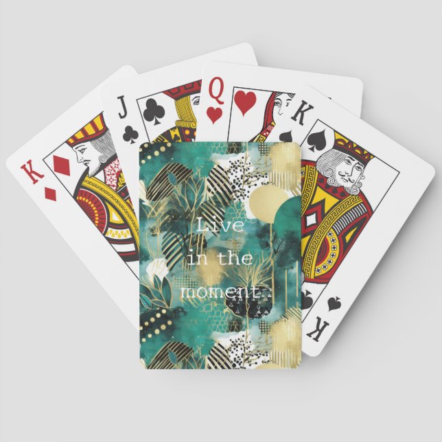 Baraja De Cartas Resumen del Oro Verde (Reverso)