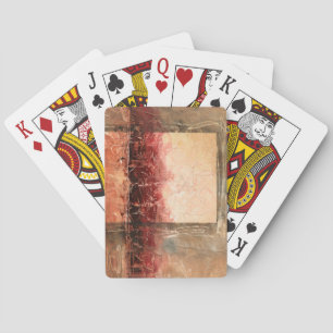 Baraja De Cartas Resumen del paisaje rojo