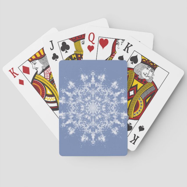Baraja De Cartas Resumen del pastel de nieve fractal de Lacy sobre  (Reverso)
