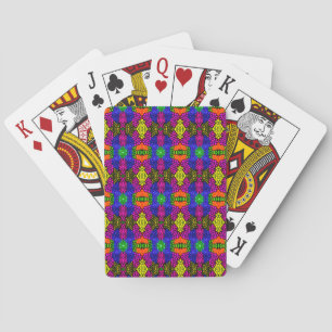 Baraja De Cartas Resumen del patrón brillante de arte