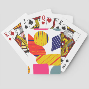Baraja De Cartas Resumen dibujado a mano, patrón elegante.
