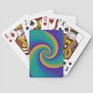 Baraja De Cartas Resumen Espirales de fondo suave V