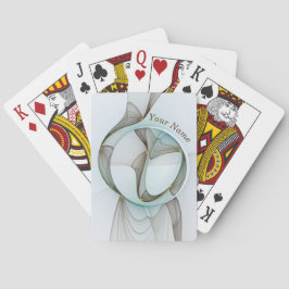 Baraja De Cartas Resumen nombre de la elegancia de oro turquesa mar