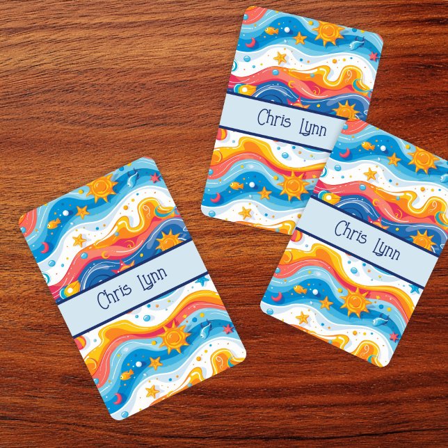 Baraja De Cartas Resumen Ocean Beach Thaves Waves Fish Sun (Subido por el creador)