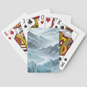 Baraja De Cartas Resumen Paisaje Paisaje Montañas Valle Escenario N