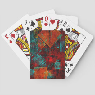 Baraja De Cartas Resumen Patrón artístico moderno de Guay colorido