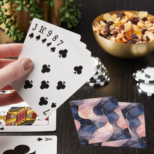 Baraja De Cartas Resumen rosa azul de moda (In Situ)