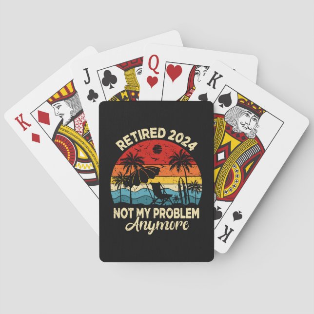 Baraja De Cartas Retirado 2024 No Es Mi Problema Más Gracioso (Reverso)