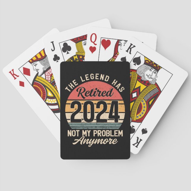 Baraja De Cartas Retirado 2024 Ya No Es Mi Problema (Reverso)