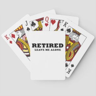 Baraja De Cartas Retirado déjeme solo