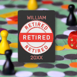 Baraja De Cartas ¡Retiree Fun! Regalo de retiro de personalizado
