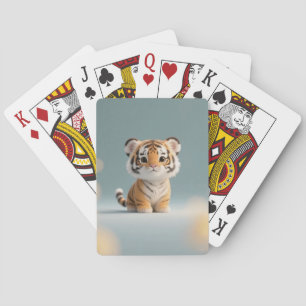 Baraja De Cartas Retrato Adorable del tigre del bebé