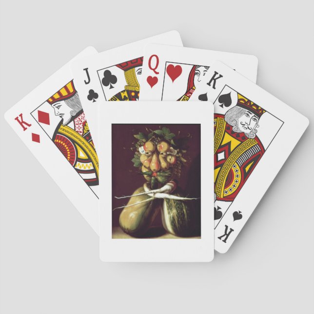 Baraja De Cartas Retrato caprichoso (Reverso)