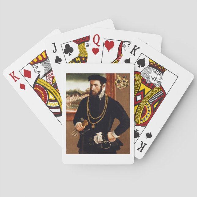 Baraja De Cartas Retrato de Anton Rummel von Liechtenstein (Reverso)