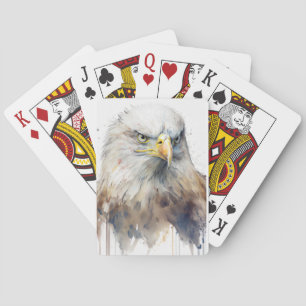 Baraja De Cartas Retrato de aves águilas Pintura de animales salvaj