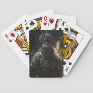 Baraja De Cartas Retrato de bomberos pintura de fantasía de espírit