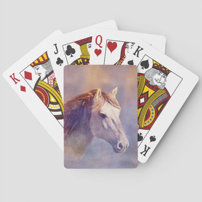 Baraja De Cartas Retrato de caballo (Reverso)