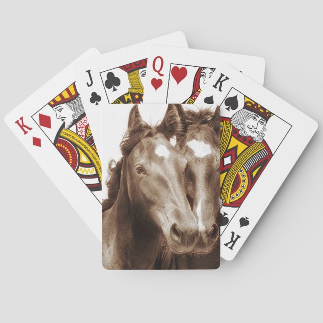 Baraja De Cartas Retrato de caballo III (Reverso)