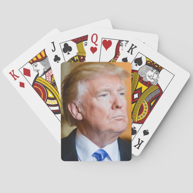 Baraja De Cartas Retrato de Donald Trump (Reverso)
