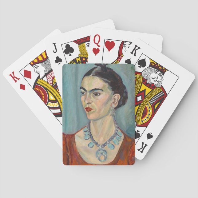 Baraja De Cartas Retrato de Frida Kahlo (Reverso)