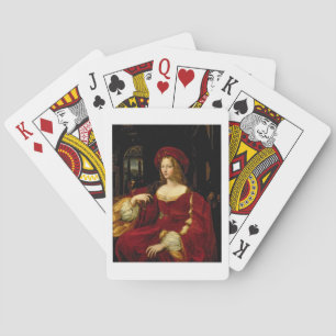 Baraja De Cartas Retrato de Jeanne de la esposa de Aragón