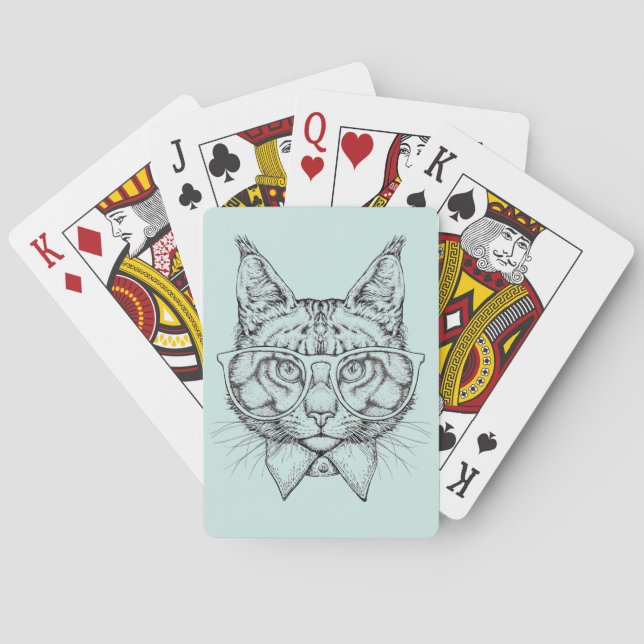 Baraja De Cartas Retrato de Maine Coon (Reverso)