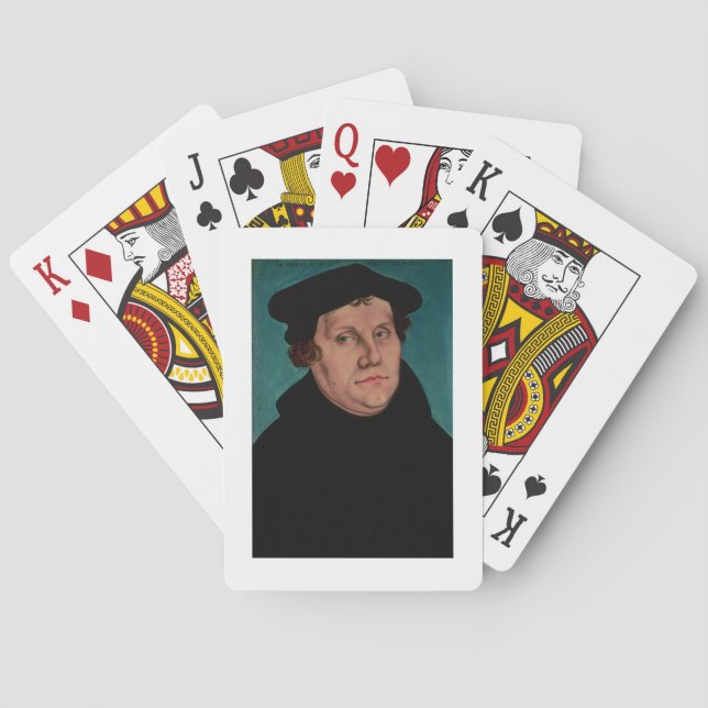 Baraja De Cartas Retrato de Martin Luther, 1529 (Reverso)