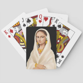 Baraja De Cartas Retrato de mujer elegante | Ilustración de arte cu