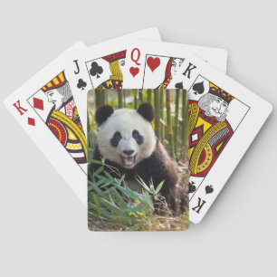 Baraja De Cartas Retrato de Panda Sonriente